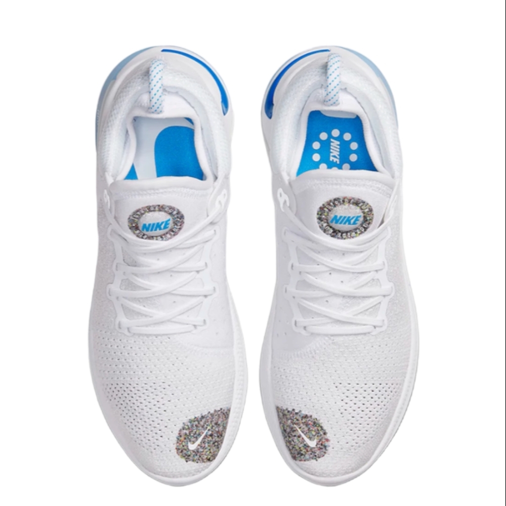 Nike White and Blue Athletic Shoes